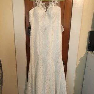 Full lace wedding dress